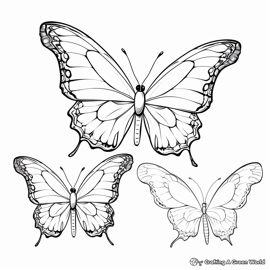 Butterfly coloring pages