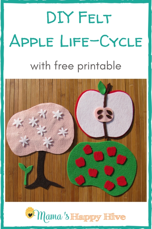 Diy felt apple life