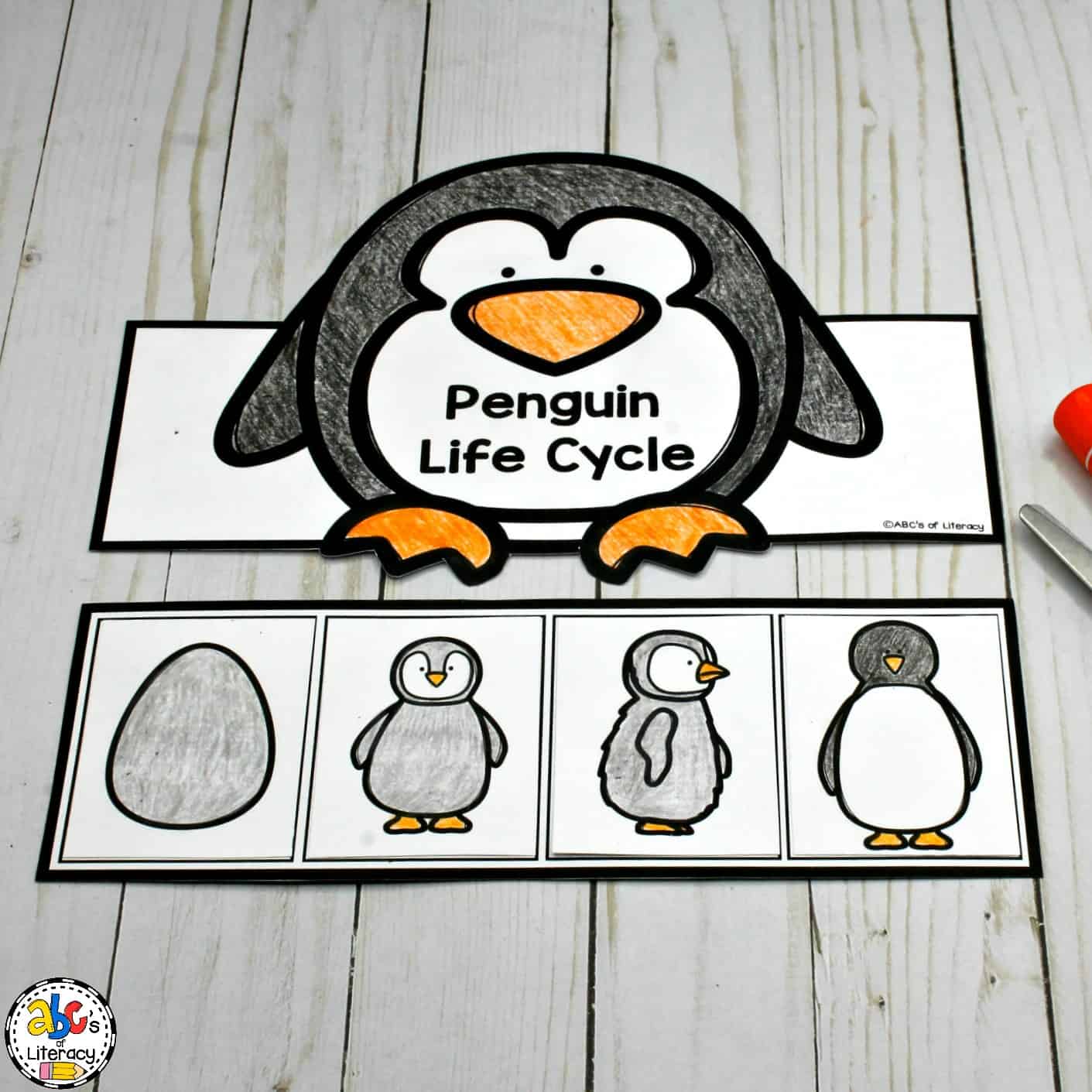 Penguin activities for a winter animal unit of mini