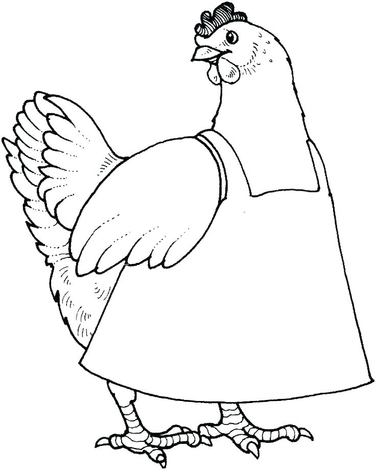 Chicken coloring pages