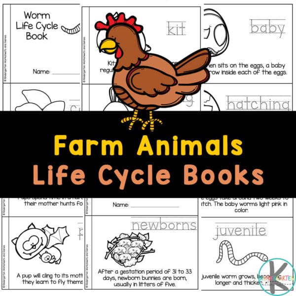 Ððð free farm animal life cycles printable readers for kids