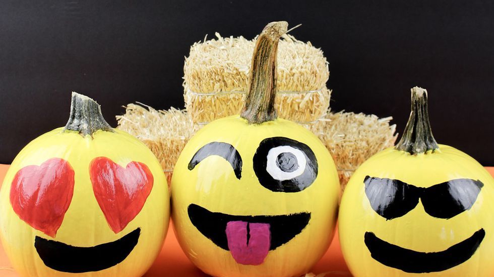 Best emoji pumpkin carving and painting ideas