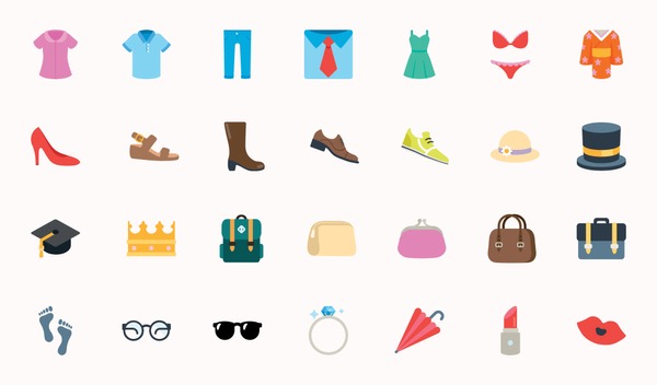 Thousand clothes emoji royalty