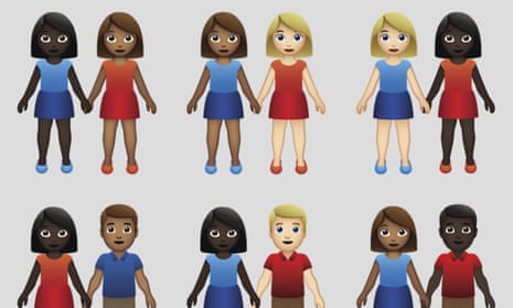 New interracial couple emoji mark victory for partners of color emojis the guardian