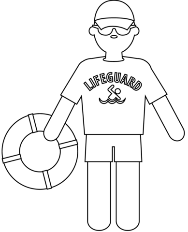 Lifeguard coloring page free printable coloring pages
