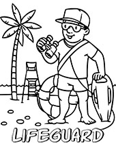 Printable professions coloring pages