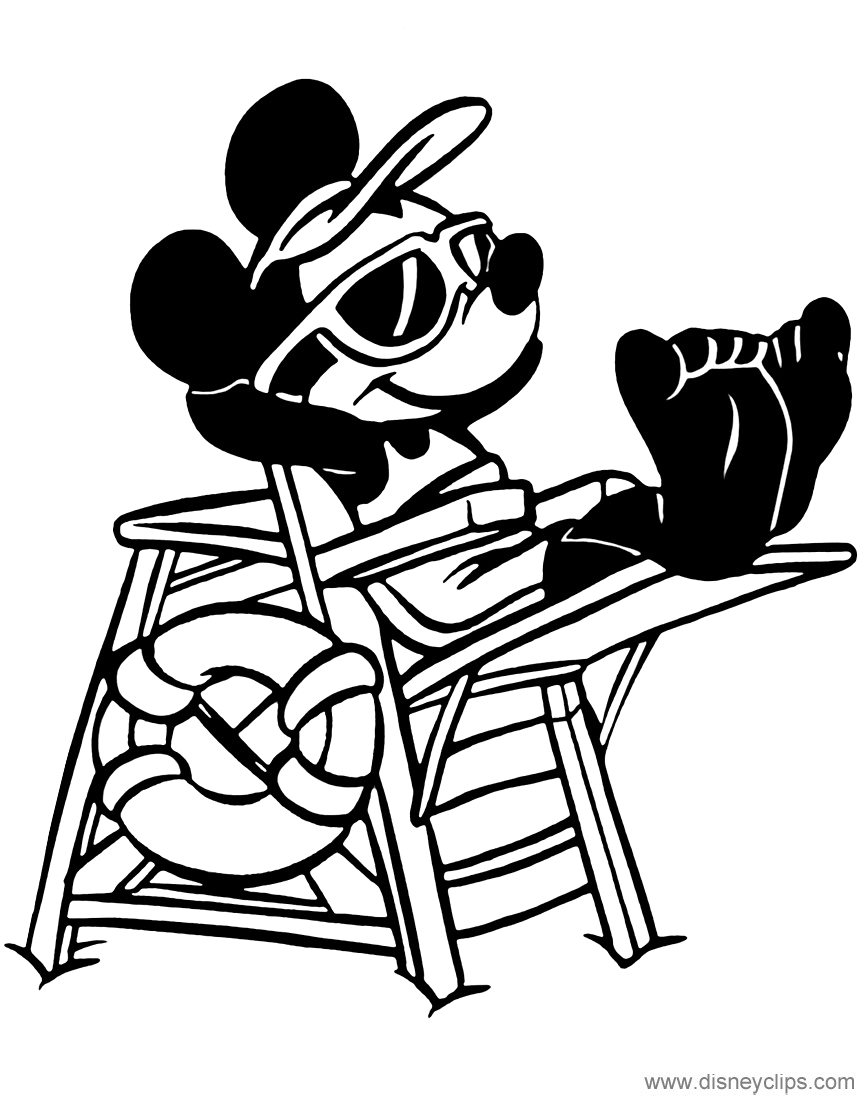 Mickey mouse coloring pages occupations