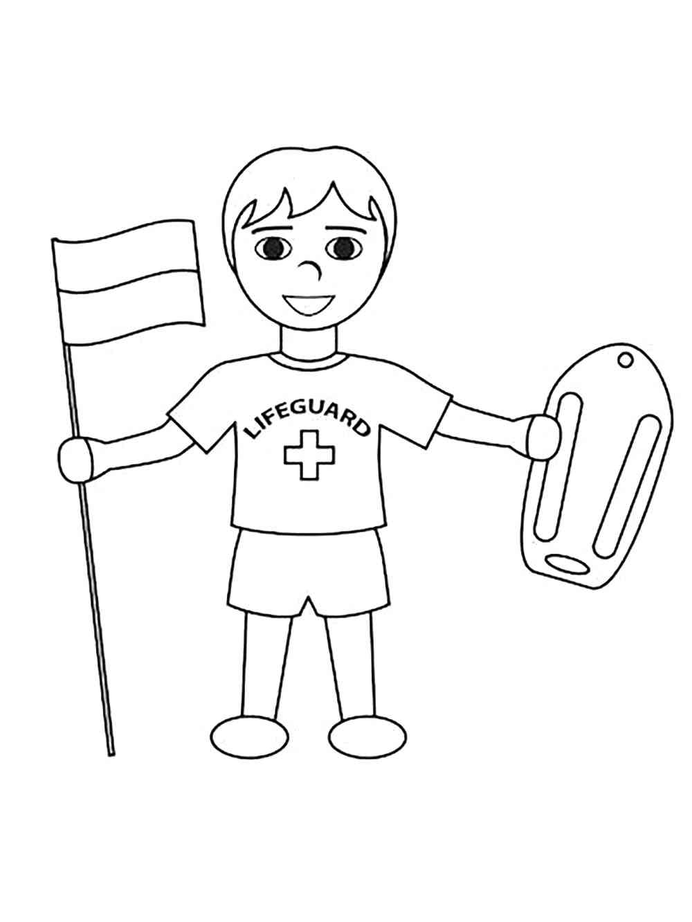 Lifeguard coloring pages