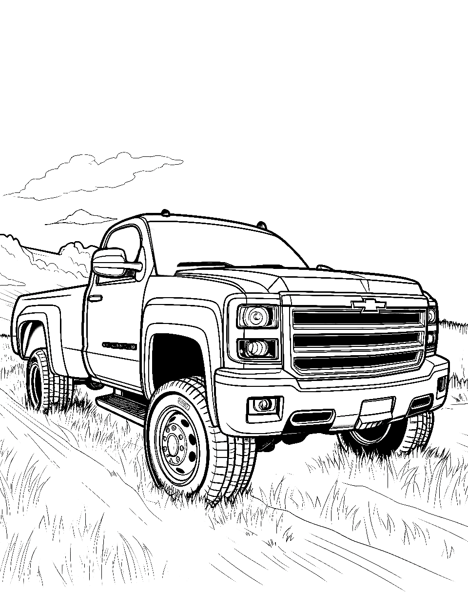 Truck coloring pages free printable sheets