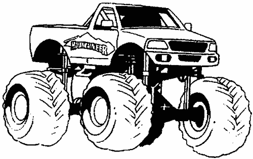 Truck coloring pages monster tow and dump coloring pages