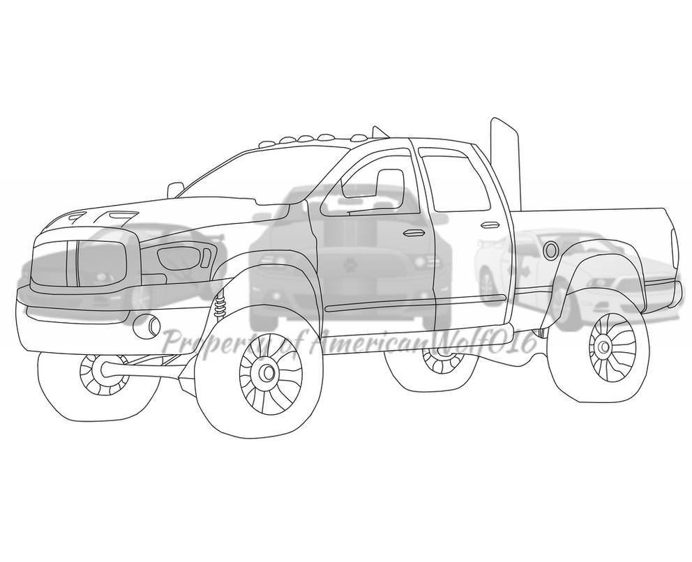 Dodge ram lifted heavy duty wip by americanwolf on