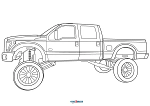 Free printable truck coloring pages for kids