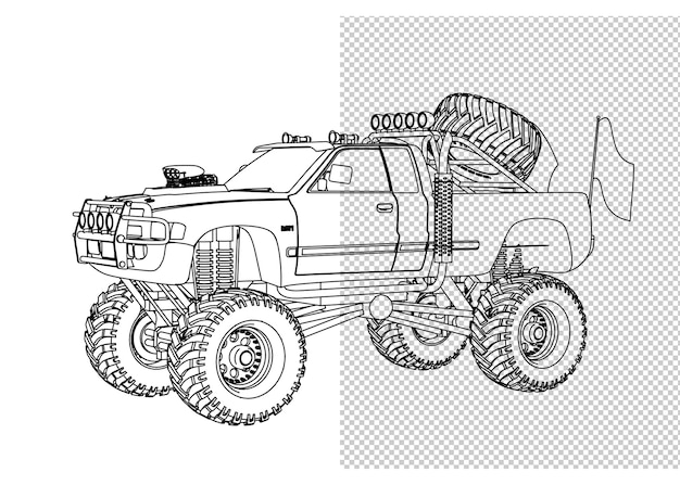 Truck coloring pages psd high quality free psd templates for download