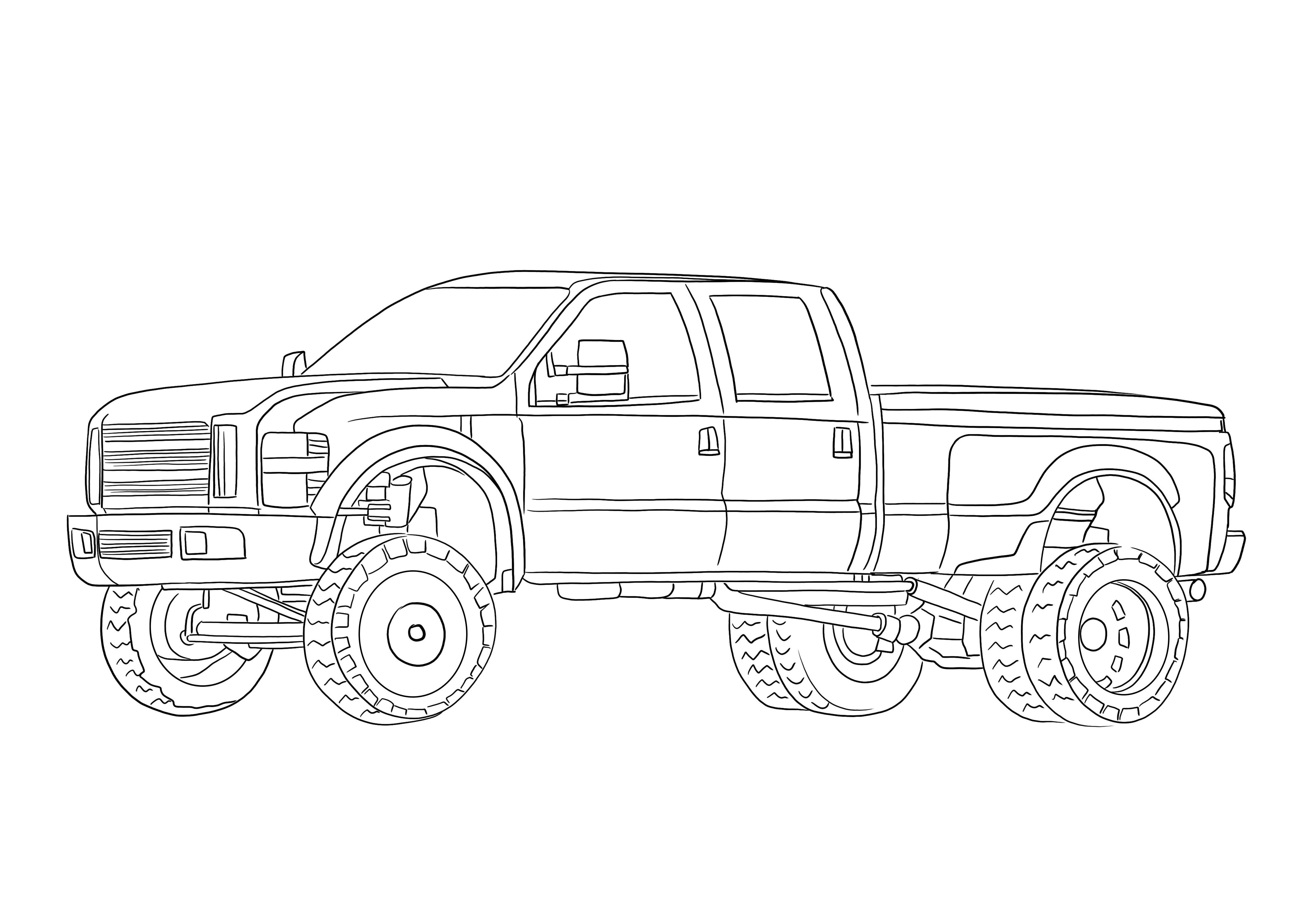 Free coloring of ford f dually lifted to print or save for later for free