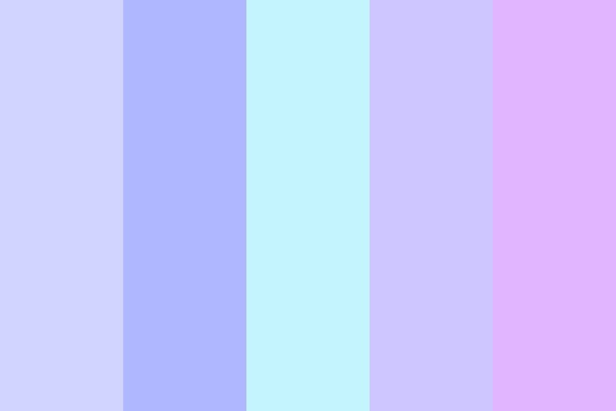 Baby Blue Purple Color Palette