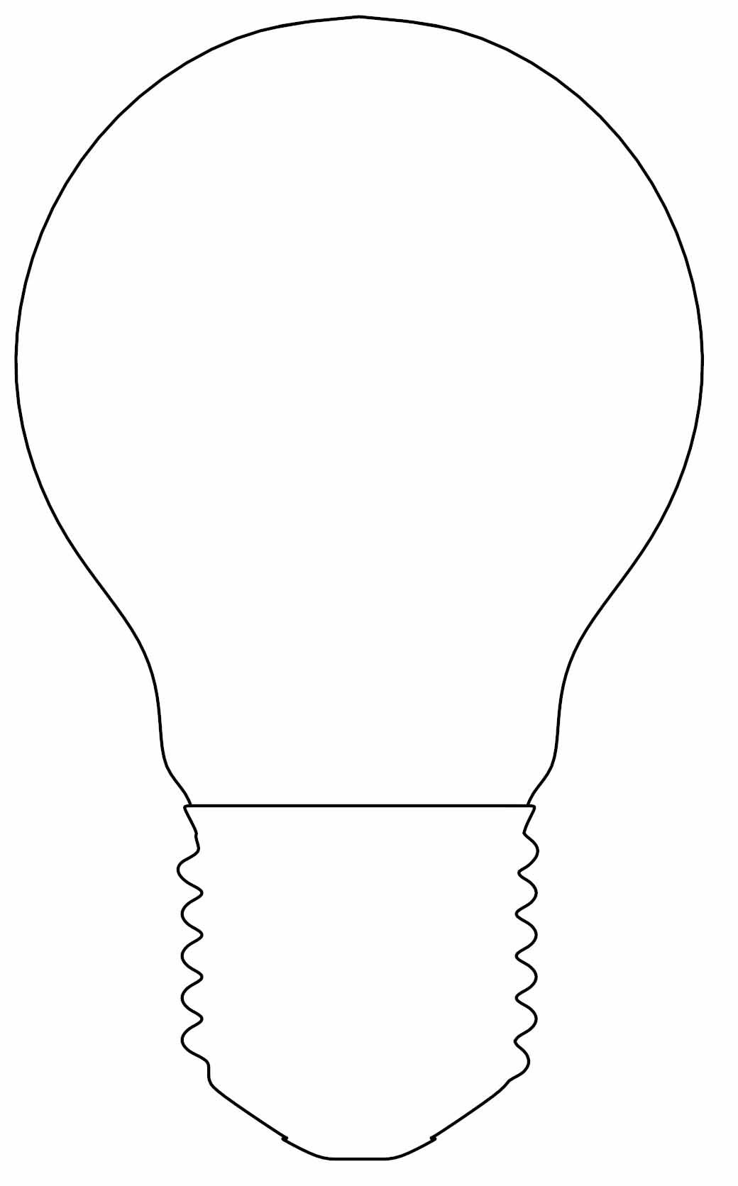 Excellent image of light bulb coloring page