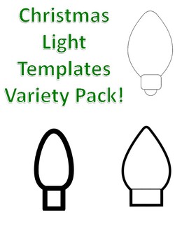 Christmas light templates christmas light coloring page christmas light outlines