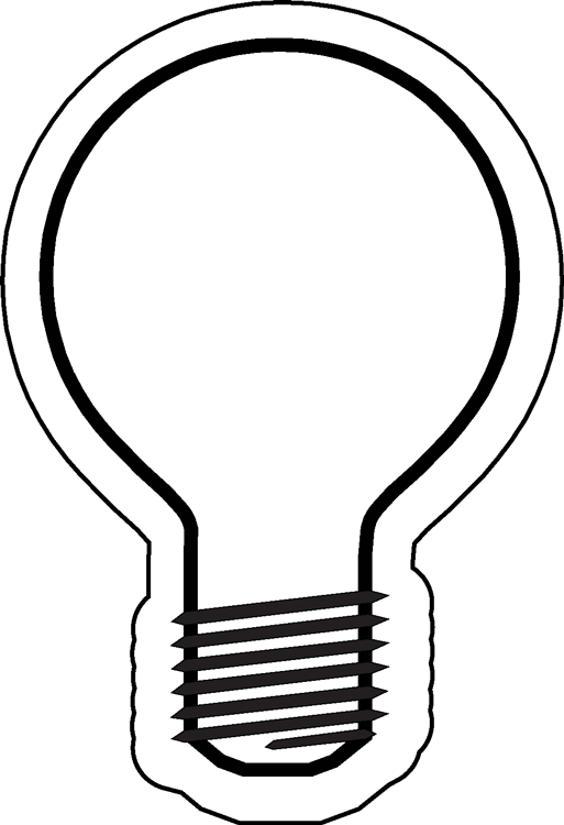 Free printable light bulb template