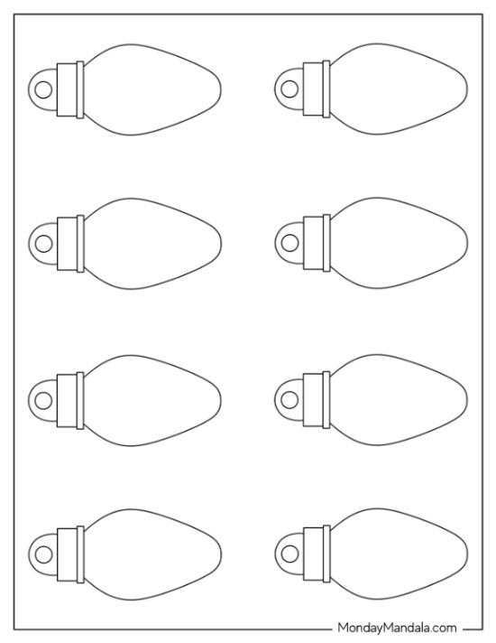 Christmas lights templates free pdf printables