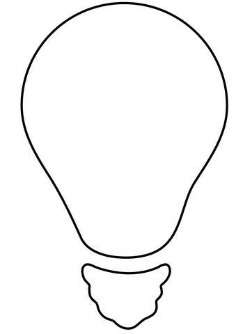 Light bulb emoji coloring page free printable coloring pages