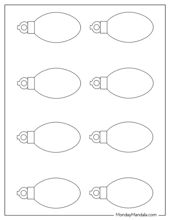 Christmas lights templates free pdf printables