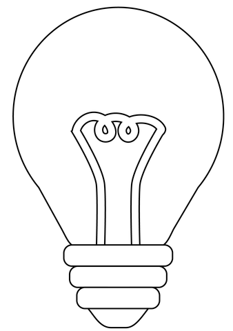 Light bulb emoji coloring page free printable coloring pages