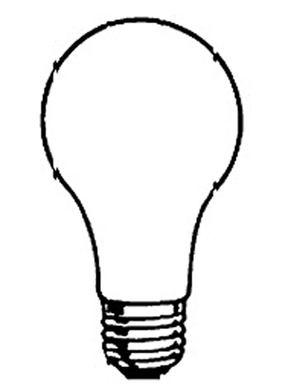 Coloring page light bulb objects â printable coloring pages