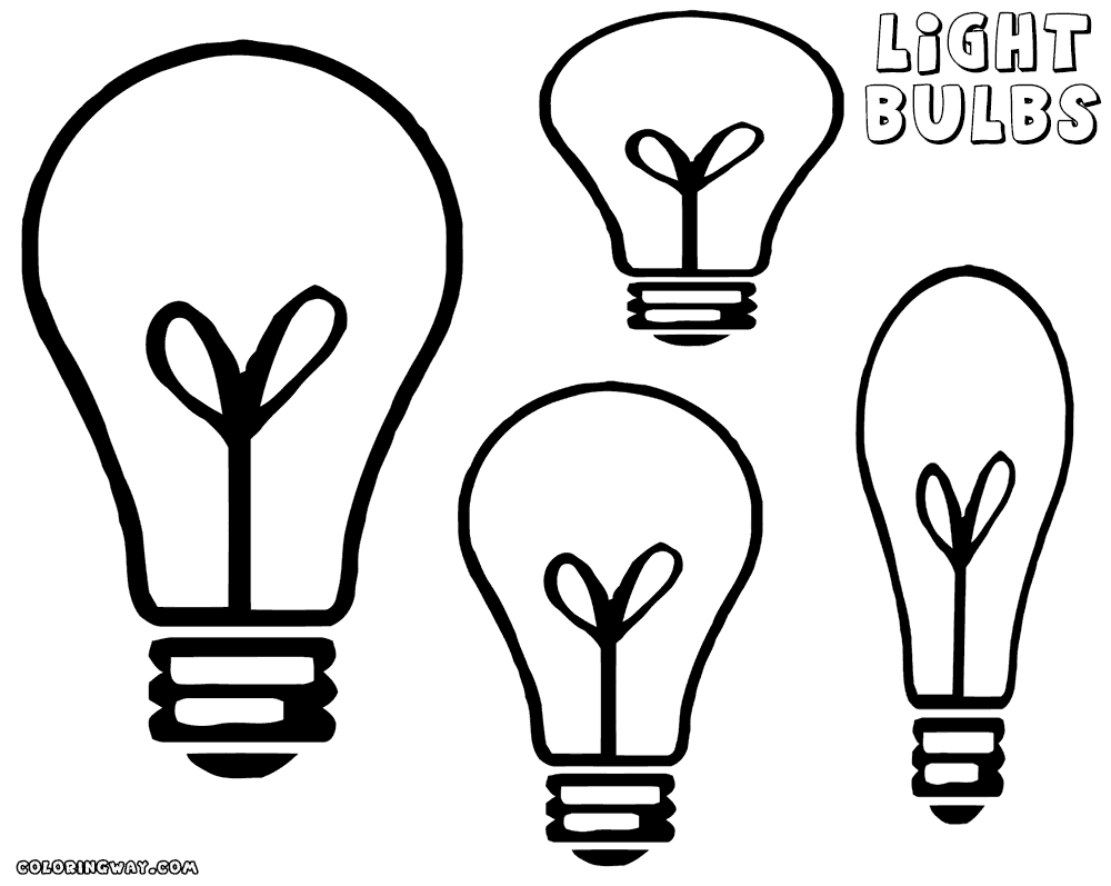 Light bulb coloring pages coloring pages to download and print