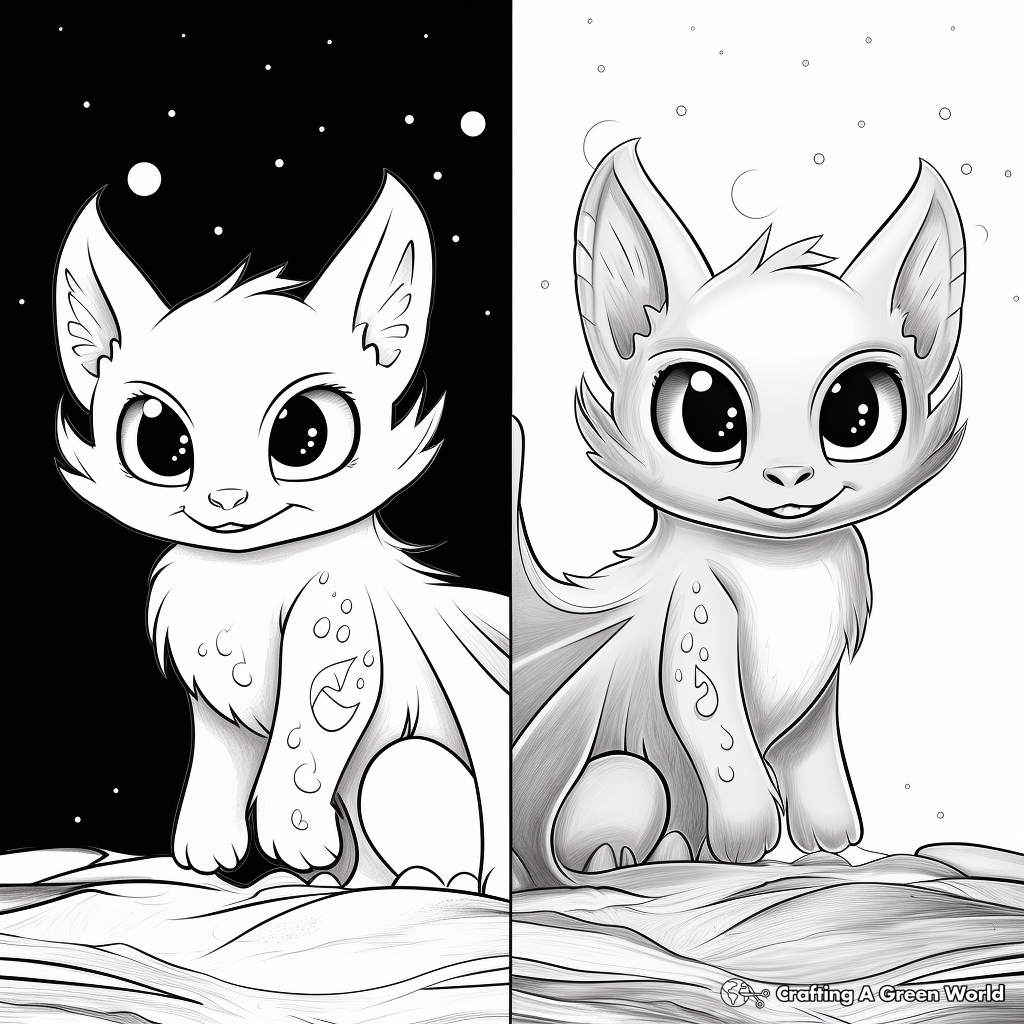 Night fury coloring pages