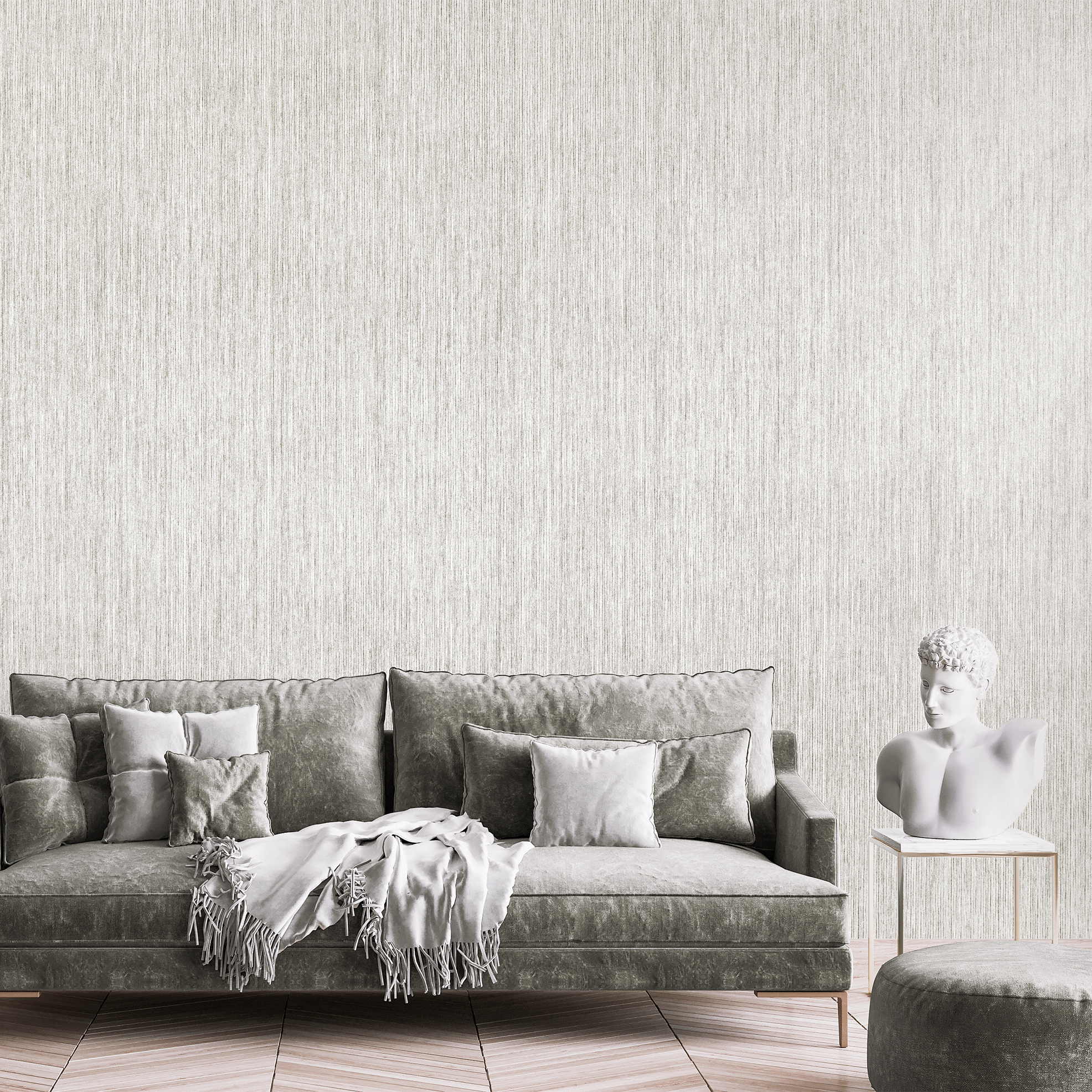 Solid Light Grey Fabric, Wallpaper and Home Decor