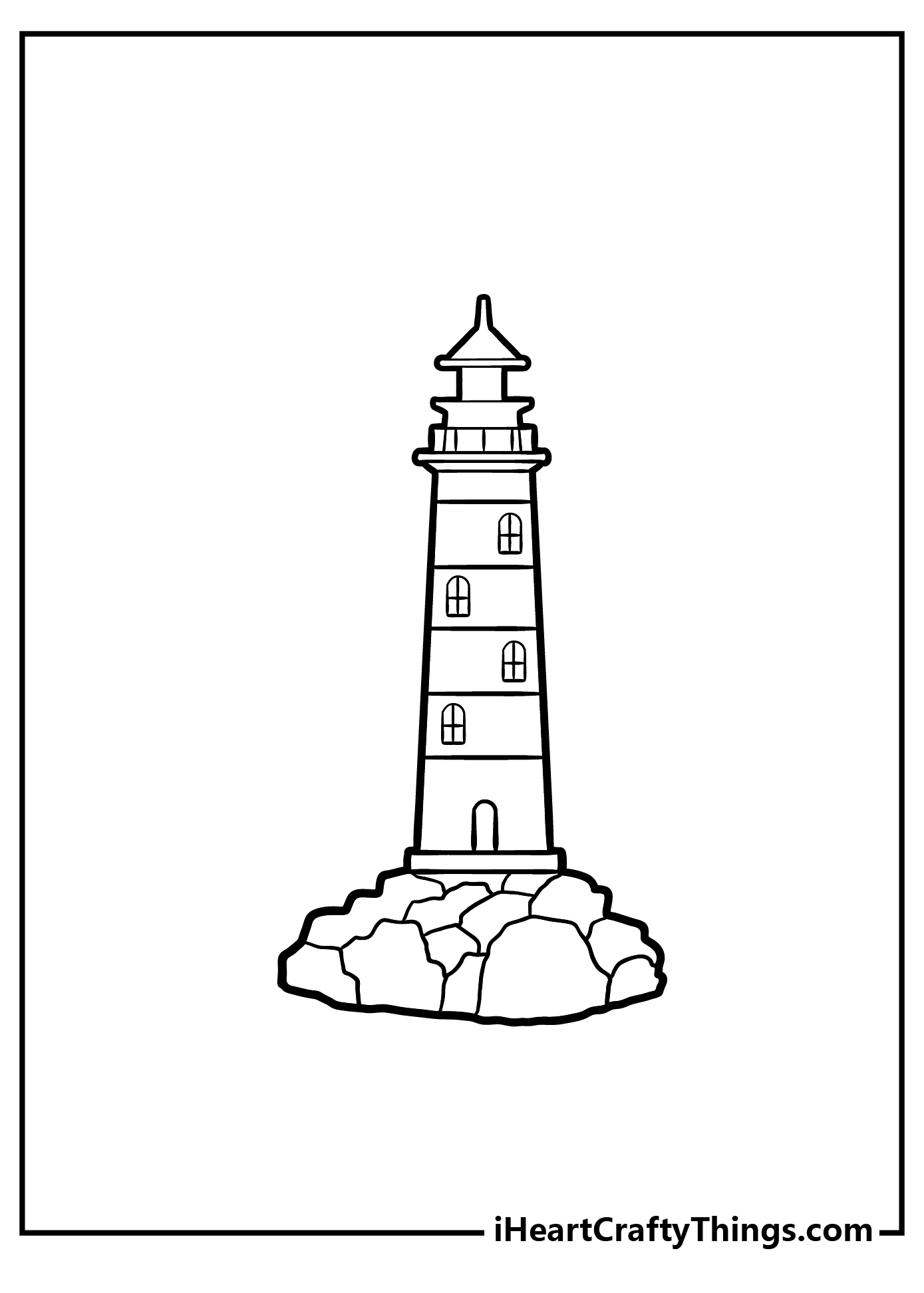 Lighthouse coloring pages free printables