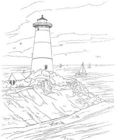 Coloring pages lighthouse printable craft adult coloring pages landscape lighthouse drawing paper lighthâ train coloring pages landscape quilts lighthouse