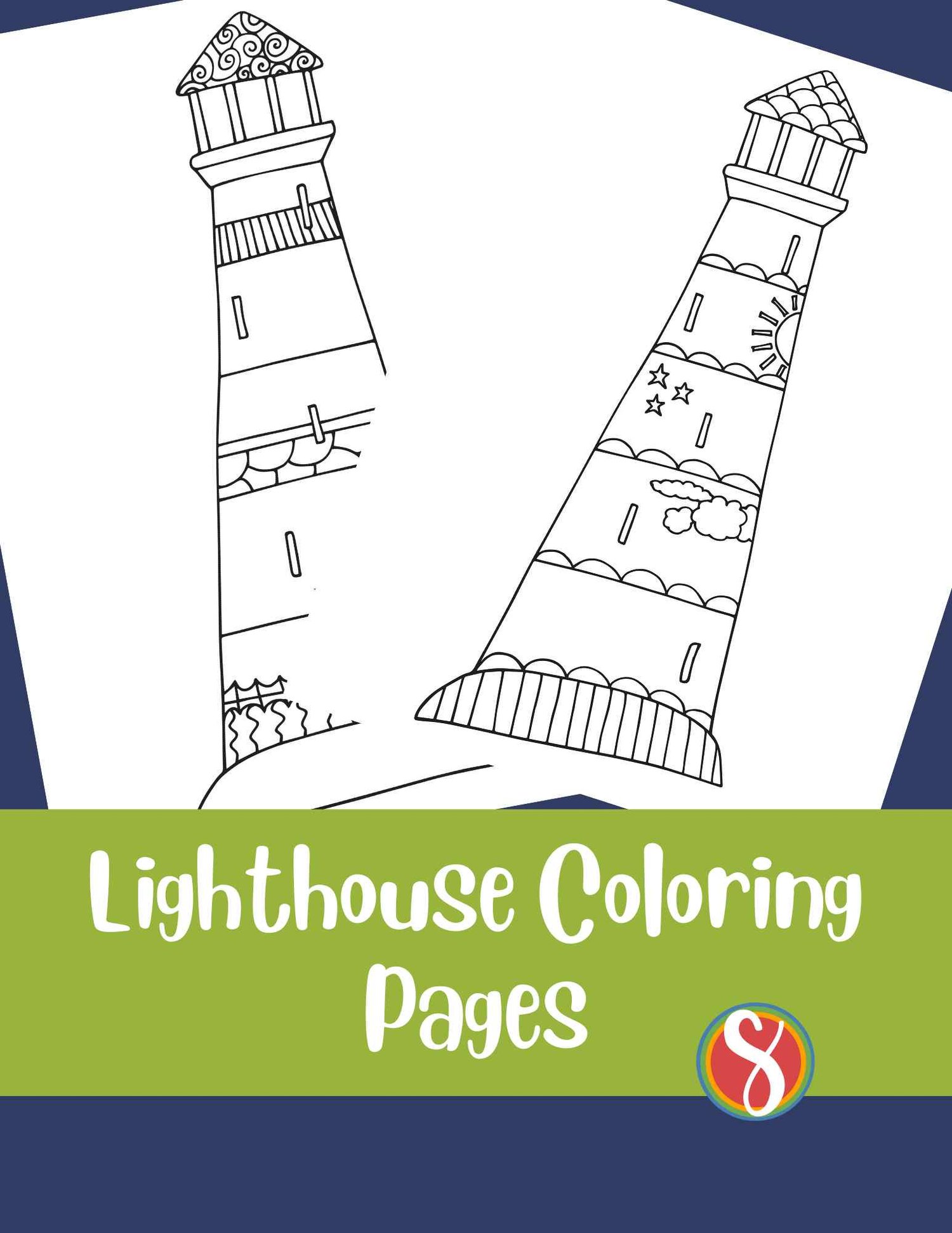 Free lighthouse coloring pages â stevie doodles