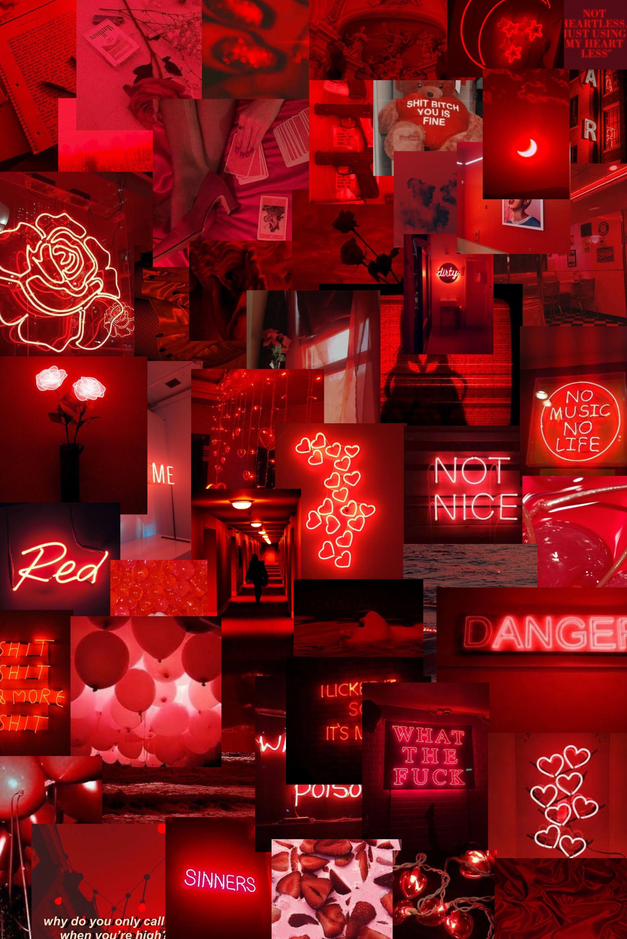 Cool red aesthetic wallpapers