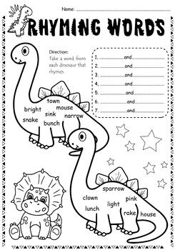 Rhyming words rhyming worksheets rhyming activities more tpt