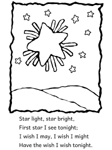 Star light star bright coloring pages and printable activities