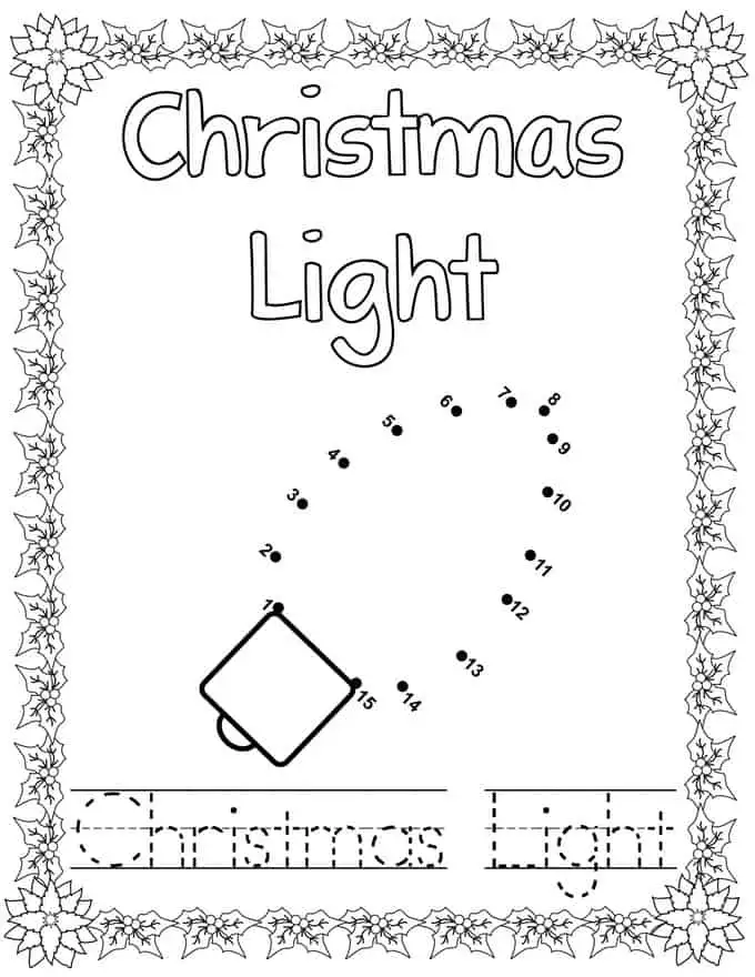 Printable christmas dot to dot coloring book share remember celebrating child home