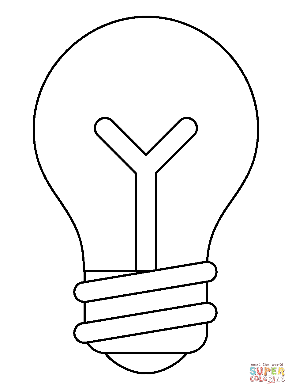 Light bulb emoji coloring page free printable coloring pages