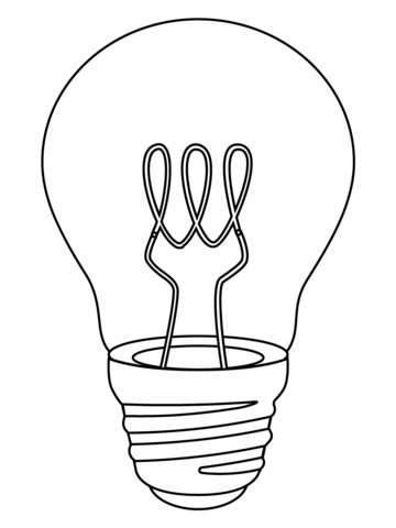 Light bulb emoji coloring page free printable coloring pages