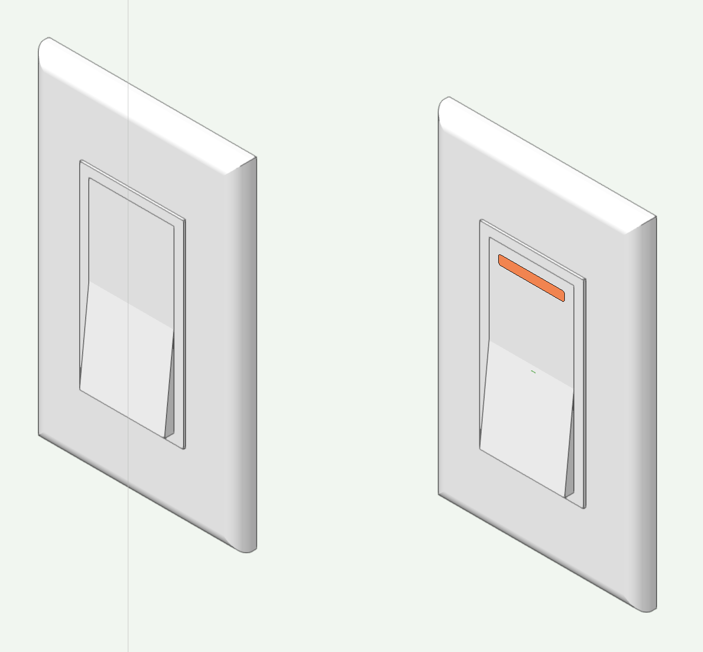 Electrical switches outlets and cover plate symbols