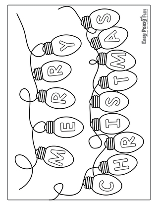 Printable christmas coloring pages