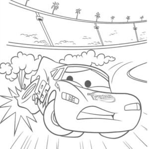 Lightning mcqueen coloring pages printable for free download