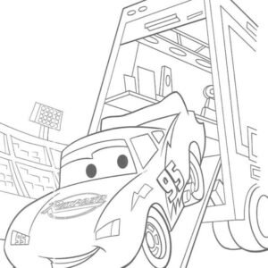 Lightning mcqueen coloring pages printable for free download