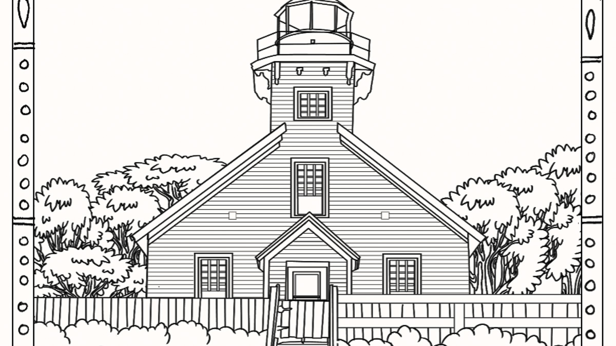 Heres a mission point lighthouse coloring page