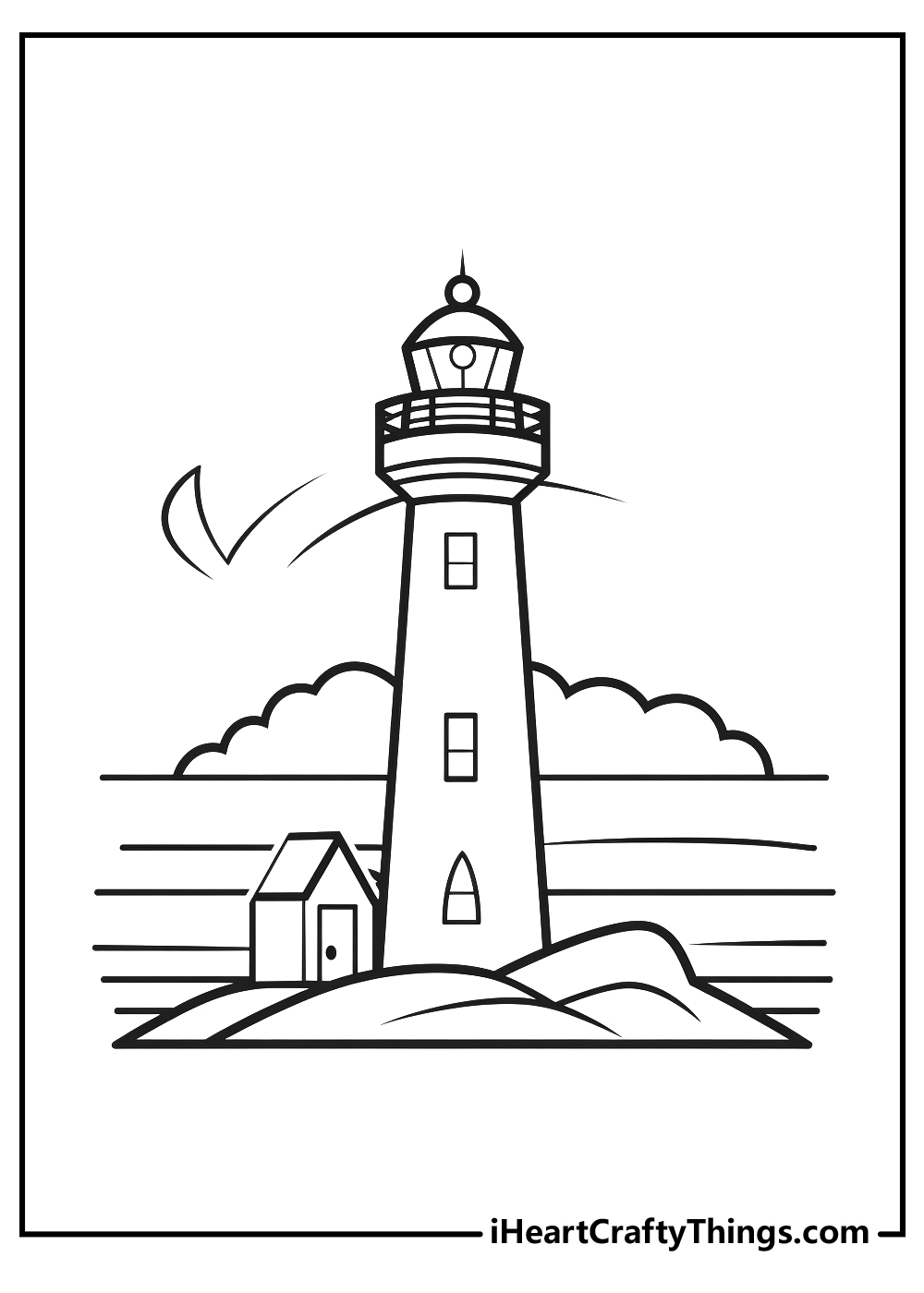 Lighthouse coloring pages free printables