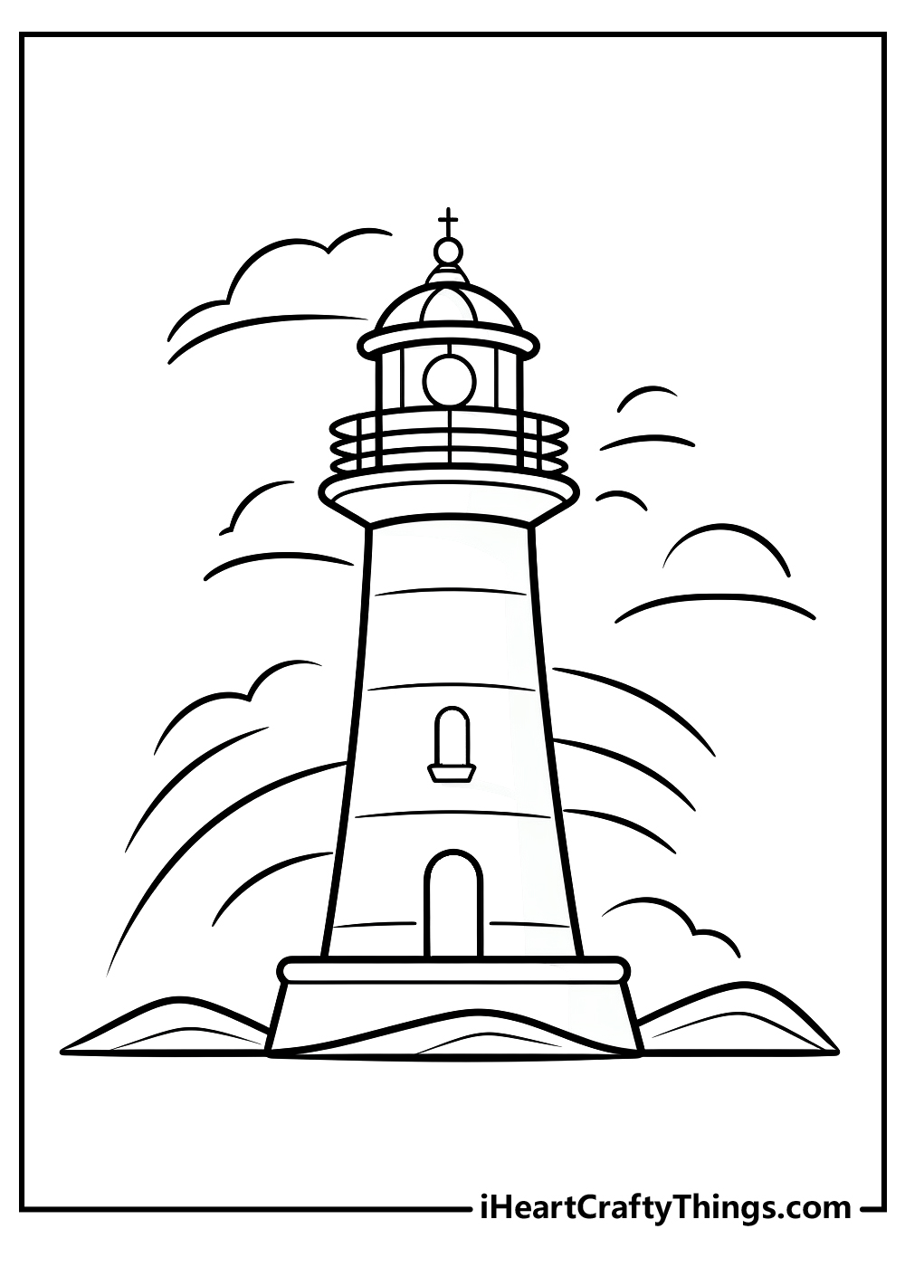 Lighthouse coloring pages free printables