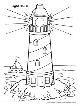 Light house ocean adventure coloring page printable coloring pages coloring pages lighthouse lighthouse drawing