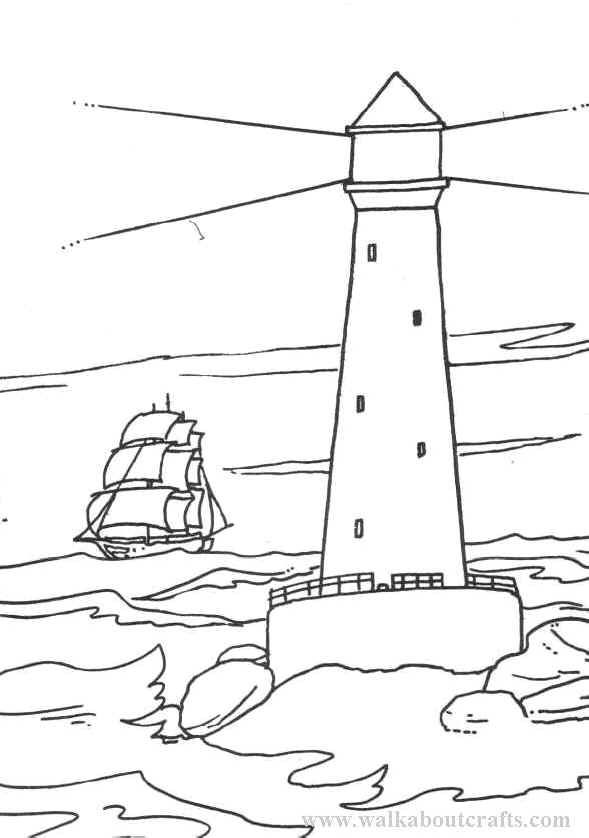 Colouring in pictures print and colour free lighthouse image coloring pages lighthouse free coloring pages