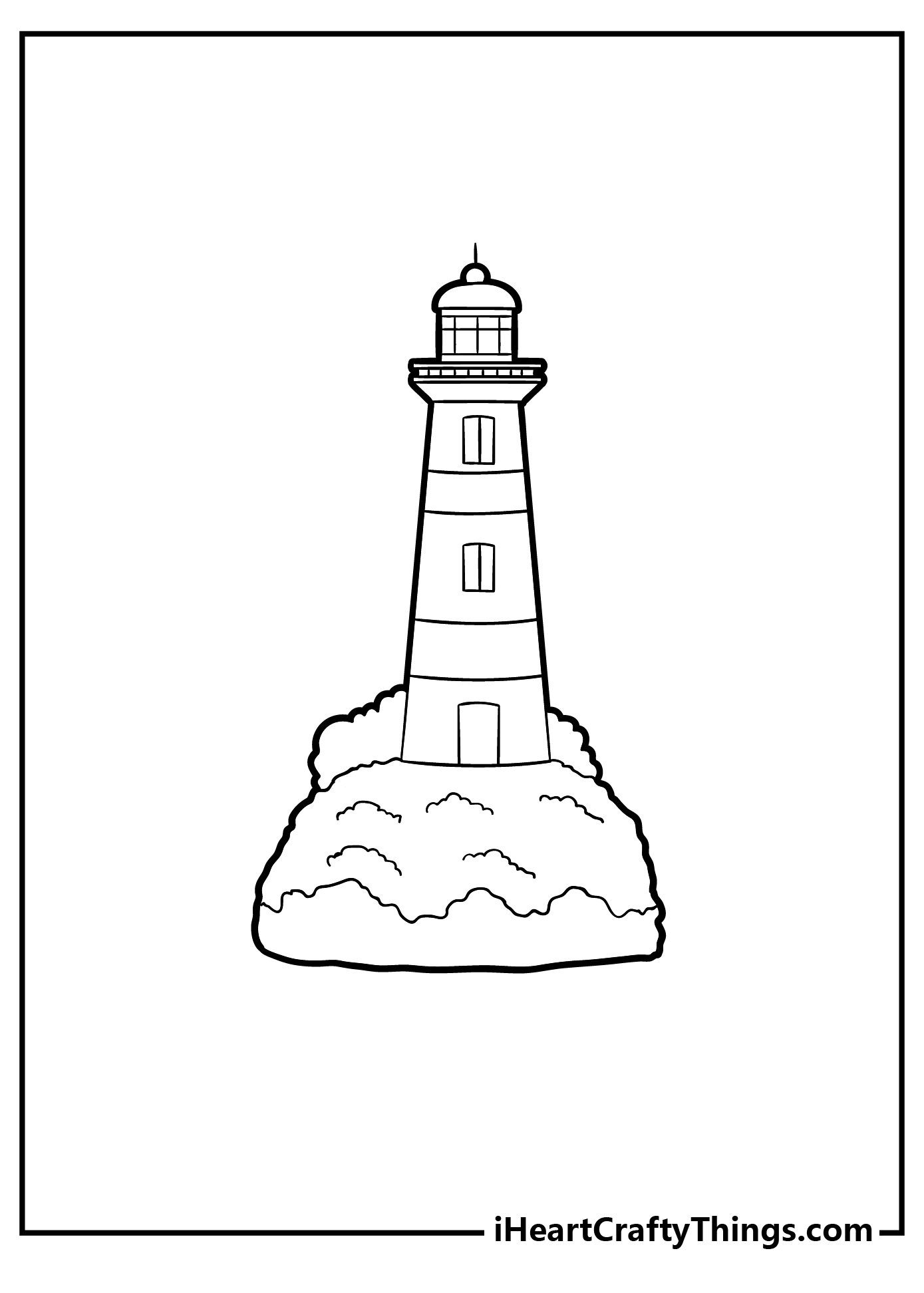 Lighthouse coloring pages free printables