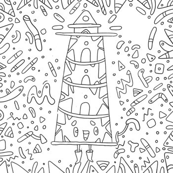 Lighthouse coloring pages for kids color cute lighthouses worksheet activity